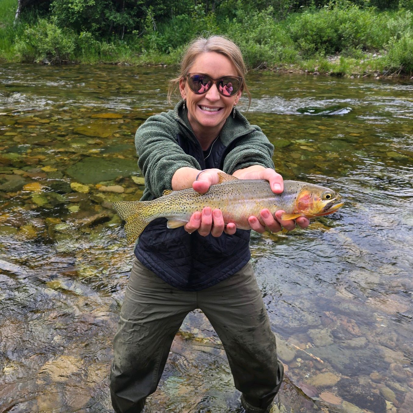 Fly fishing in local waters